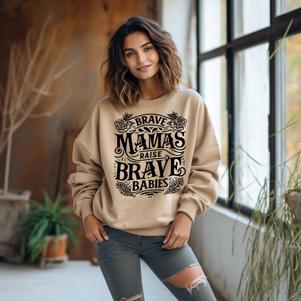 Brave Mamas Tee Or Crew Cream