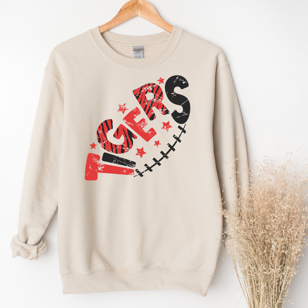 Tigers Football Tee or Crew
