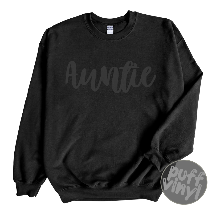 Auntie PUFF VINYL Crew Sweatshirt
