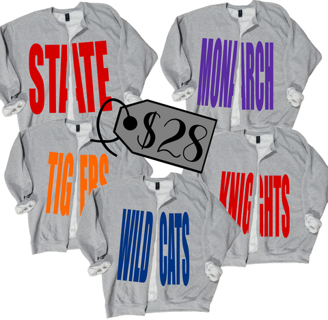 Raw Edge Cardigan {CHOOSE YOUR MASCOT}