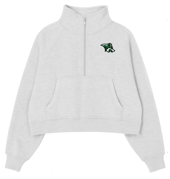 School (Your Chioce) Pride Half Zipped Cropped Fleece