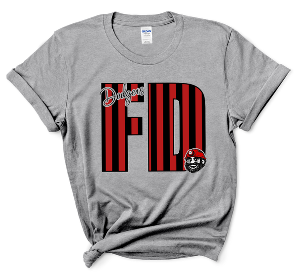 FD Dodger Striped Crew or Tee
