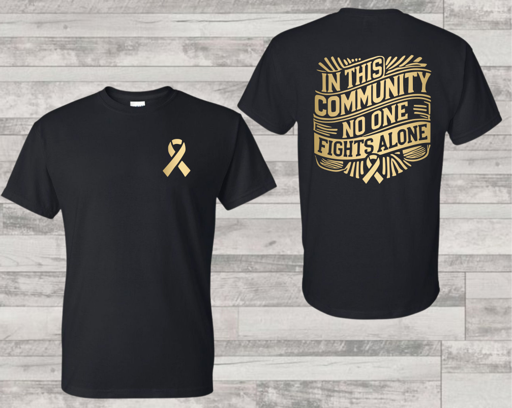 No one fights alone {Childhood Cancer Awareness}