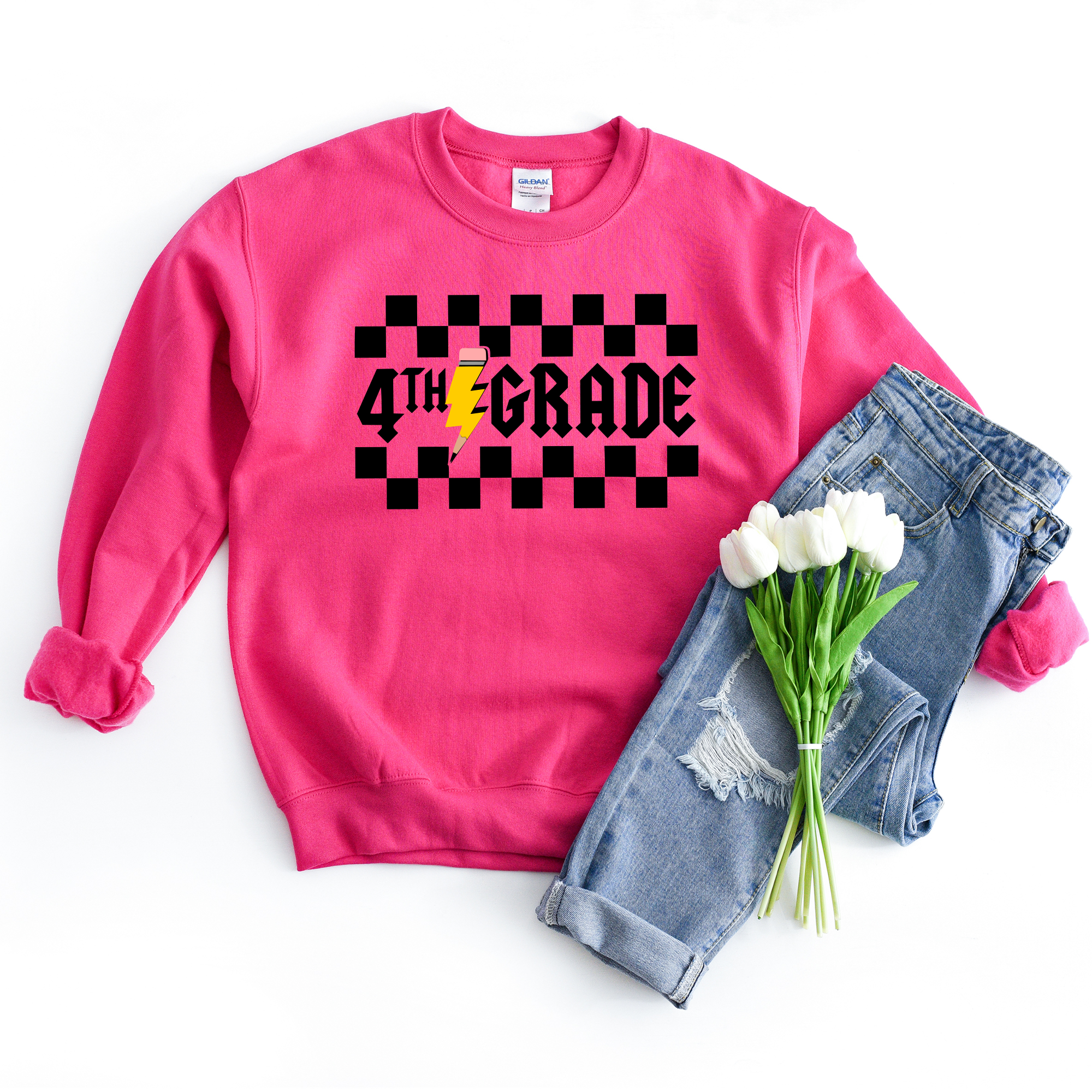 Grade Sweatshirt {Lightning Bolt Pencil}