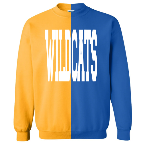 WILDCAT {Color Block} Gold and Blue