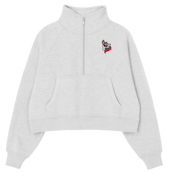 School (Your Chioce) Pride Half Zipped Cropped Fleece