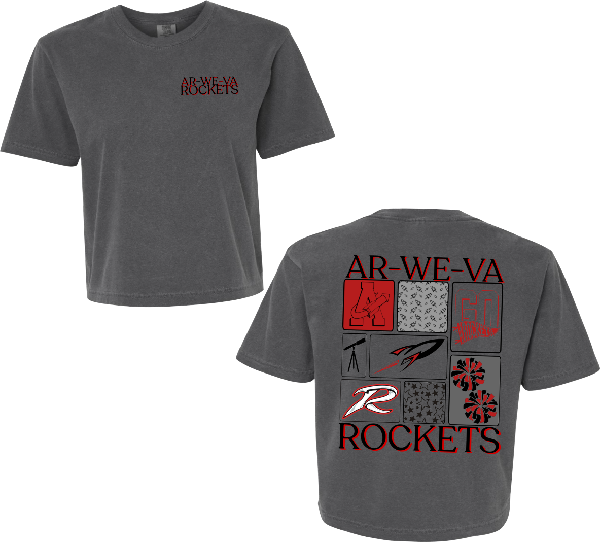Ar-We-Va Rocket Midlength Pepper Tee
