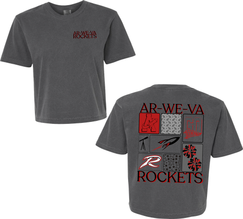 Ar-We-Va Rocket Midlength Pepper Tee