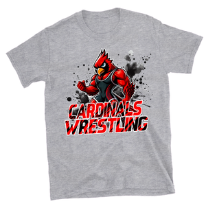 Cardinal Wrestling Tee {Grey}