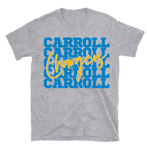 Carroll Chargers Stacked. Tee {Toddler - Adult}