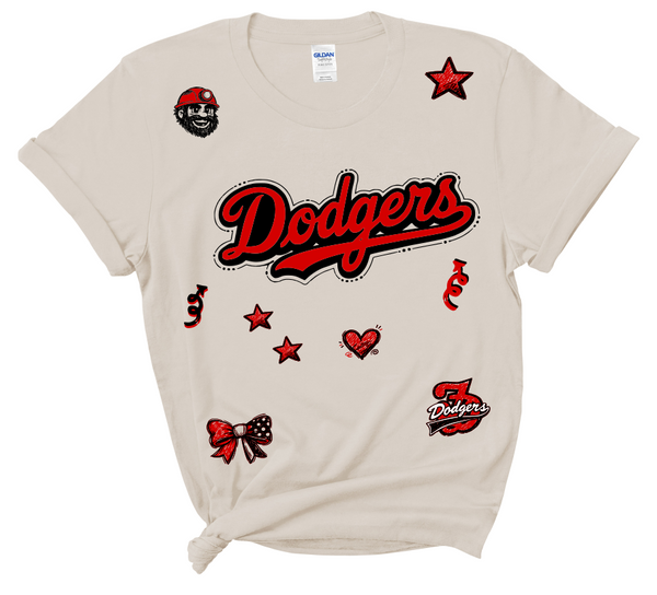 Dodger Doodle Cut & Cuffed Crew - OR - Regular Tee