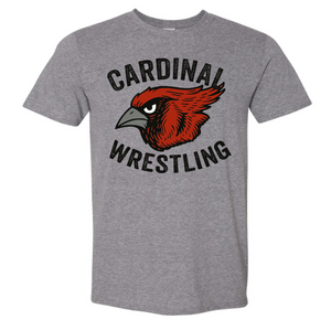 Cardinal Wrestling {Graphite Heather} Hoodie / Tee / Crew
