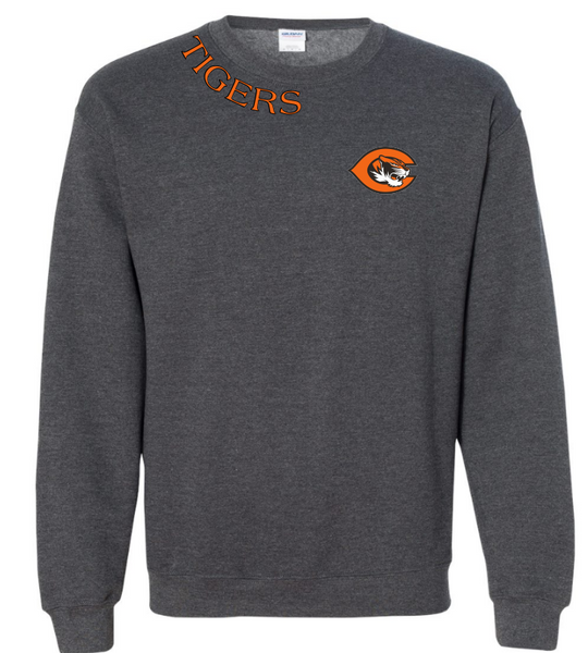 Tiger Collar Crew Sweatshirt Youth or Adult