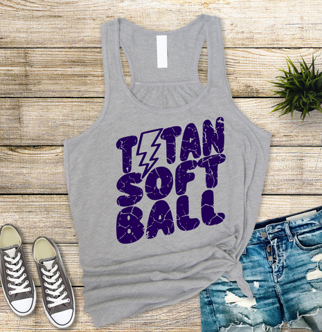 Titan Softball Tank {GREY}