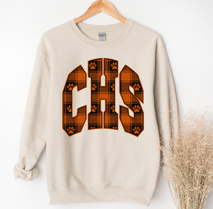 CHS Plaid Crew or Long Sleeve