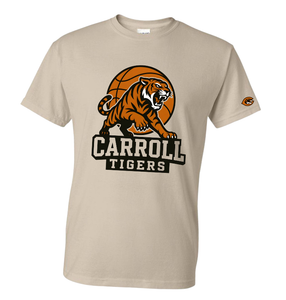 Carroll Tigers Basketball T-shirt - Crew - Hoodie SAND
