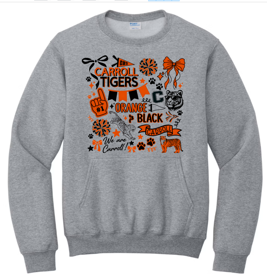 Carroll Tigers Blitz Pocket Crew