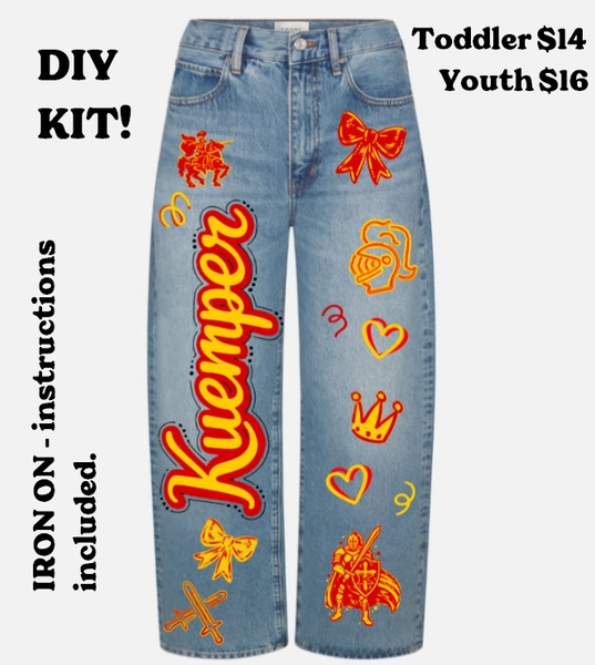 Kuemper DIY "Painted" Jeans Kit.