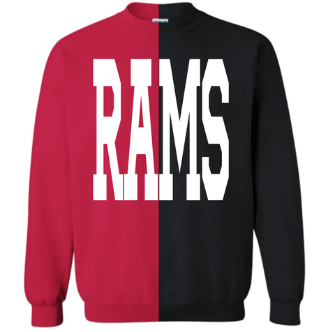 RAMS {Color Block} Red & Black