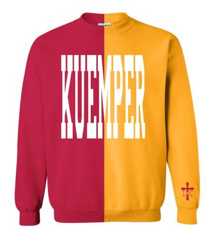 KUEMPER {Color Block} Red and Gold