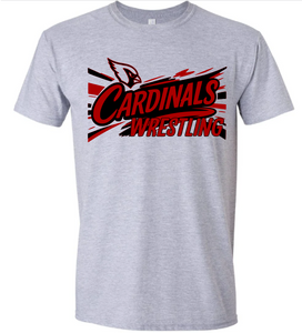 Cardinal Wrestling Tee {Grey}