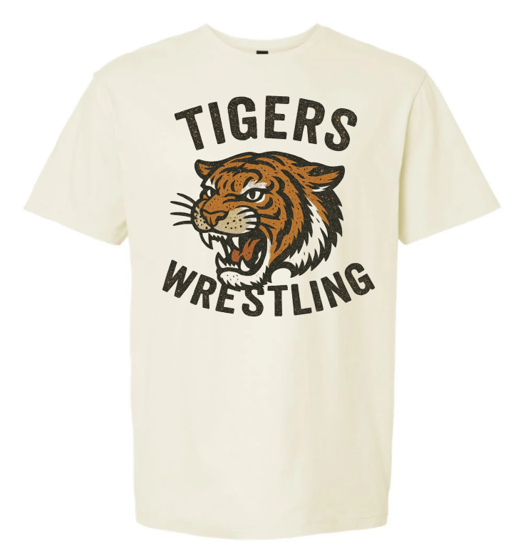 Vintage Tiger Wrestling Tee {Off White}