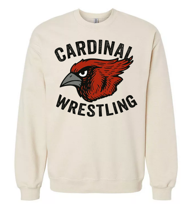 Vintage Cardinal Wrestling Crew Sweatshirt