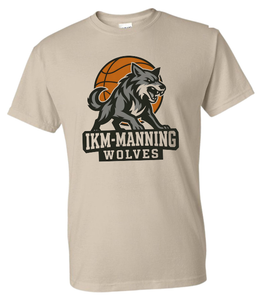 IKM-Manning Wolves Basketball T-shirt - Crew - Hoodie SAND (Copy)