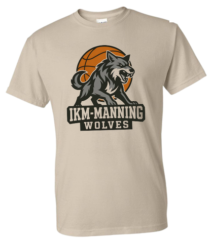 IKM-Manning Wolves Basketball T-shirt - Crew - Hoodie SAND (Copy)