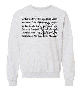 Daycare Provider {ASH} Crew Sweatshirt