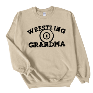 Wrestling Grandma {Sand} Crew or Tee