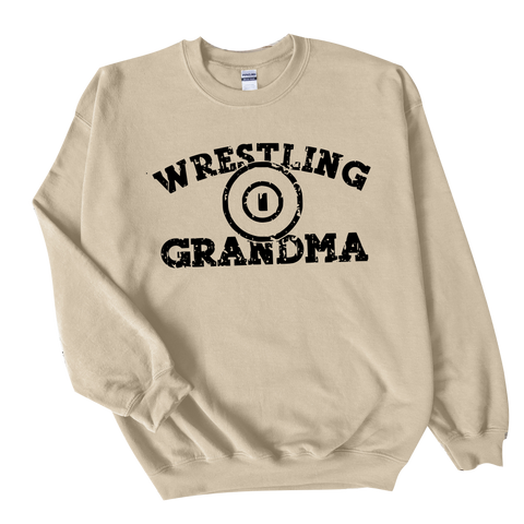 Wrestling Grandma {Sand} Crew or Tee