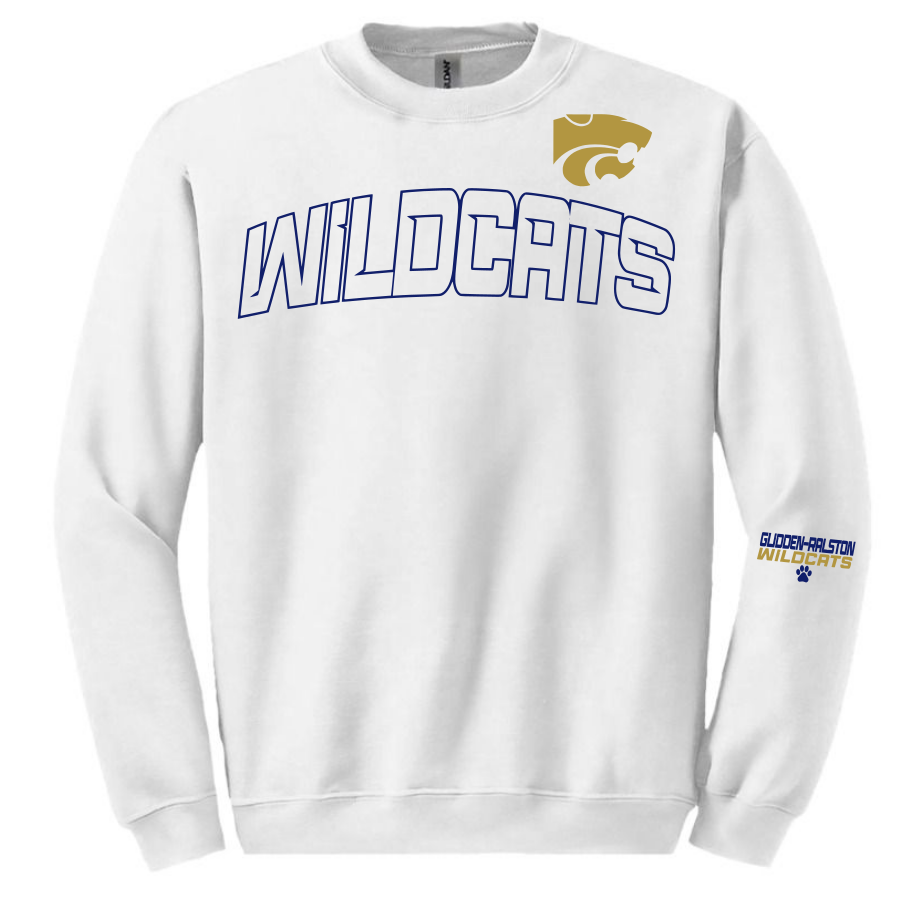 Wildcats {White} Crew - Youth & Adult