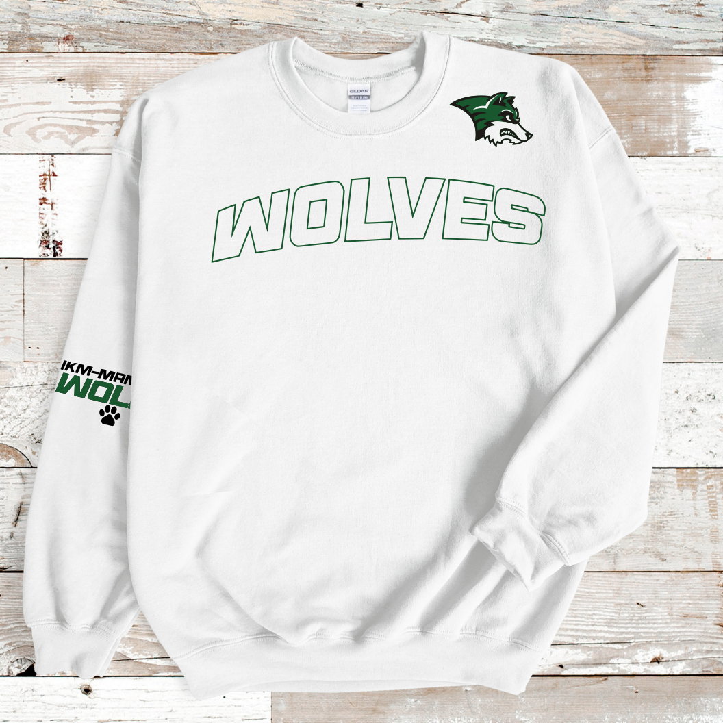 Wolves White Crew Sweatshirt