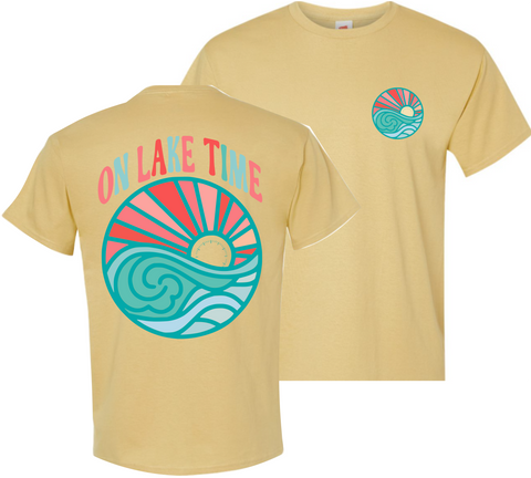 On Lake Time Heather Gold Tee