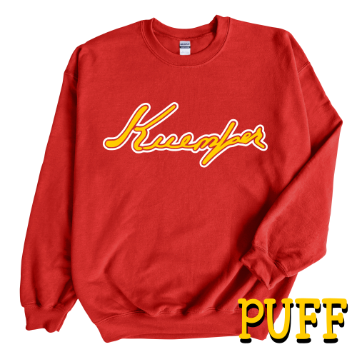 Fr Kuemper Signature Crew Puff Sweatshirt {RED}