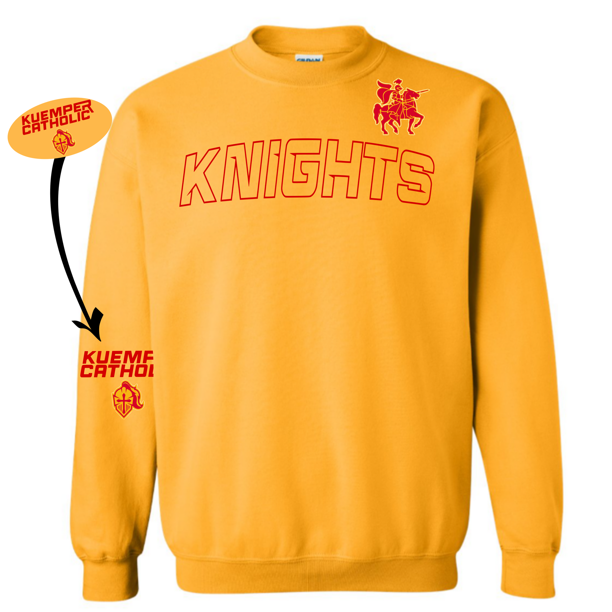 Kuemper {GOLD} Crew Sweatshirt