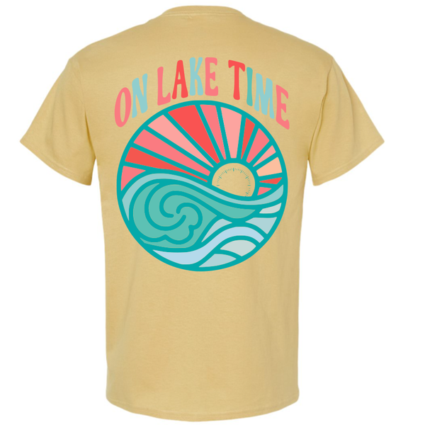 On Lake Time Heather Gold Tee