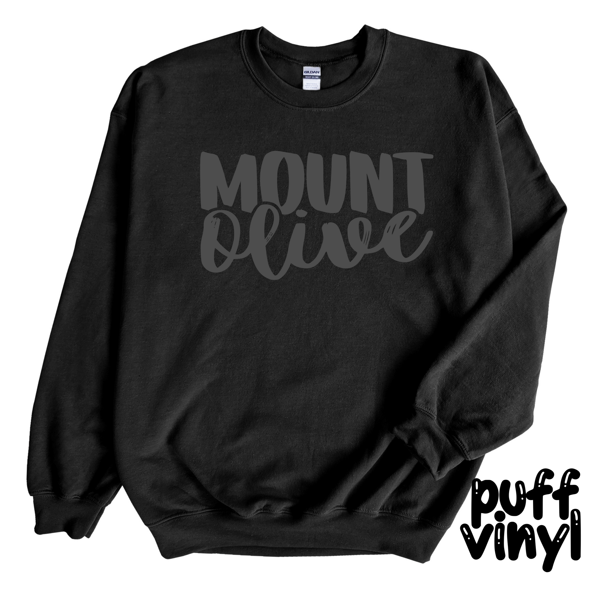 Mount Olive PUFF Crew Sweatshirt