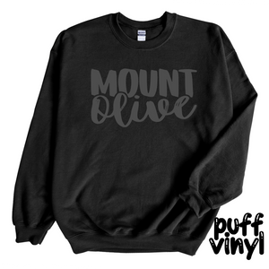 Mount Olive PUFF Crew Sweatshirt