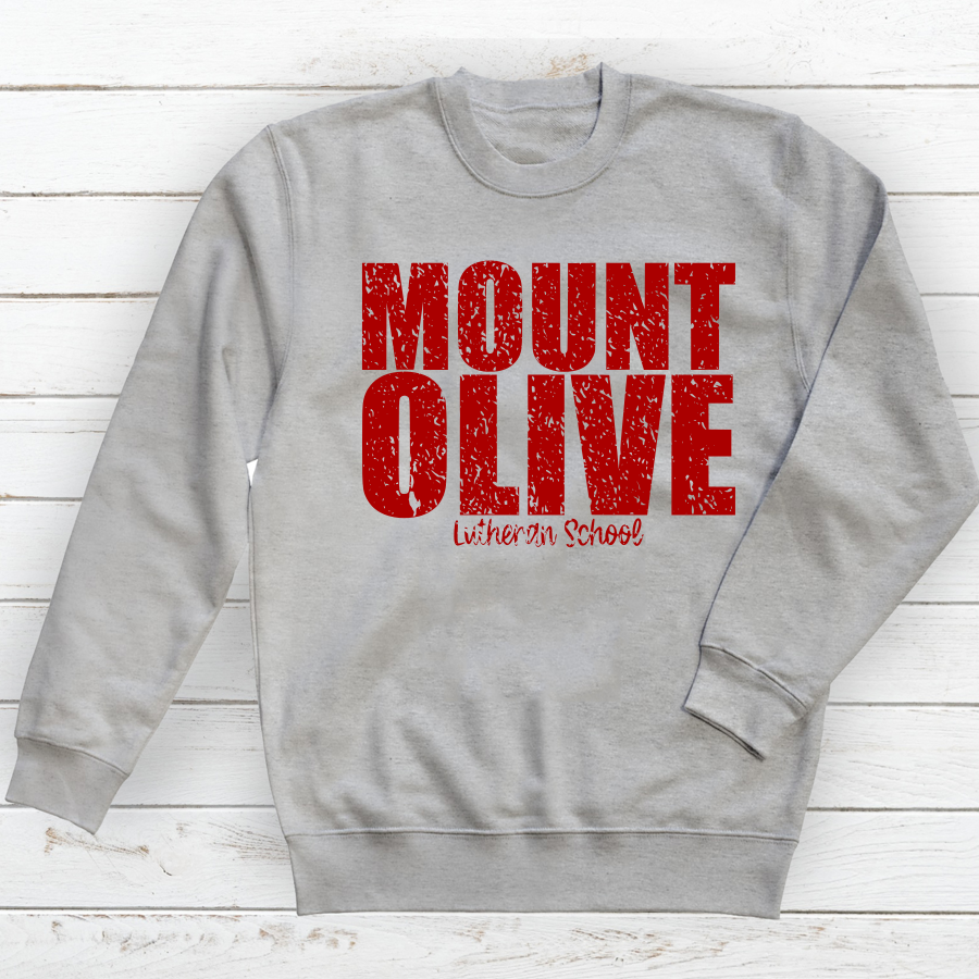 Mount Olive {distressed} Crew Sweatshirt