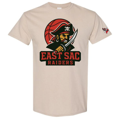 East Sac Raiders Basketball T-shirt - Crew - Hoodie SAND