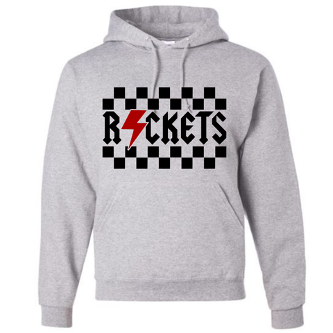 Rockets Ash Checker Hoodie