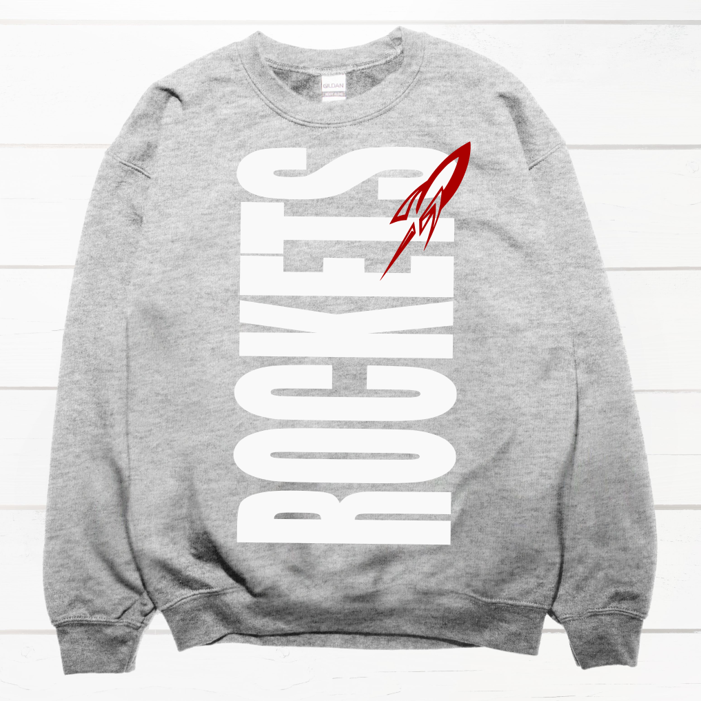Rockets {Vertical} Crew Sweatshirt