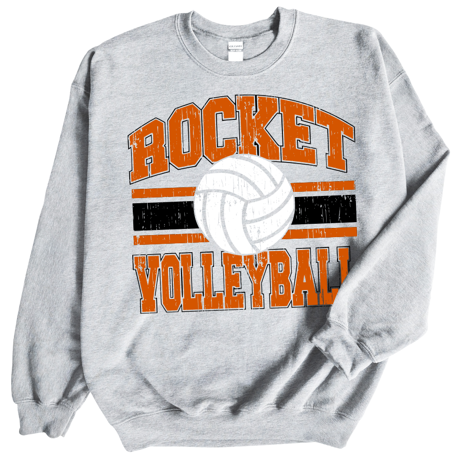 Rockets Volleyball Tee or Crew {ASH}