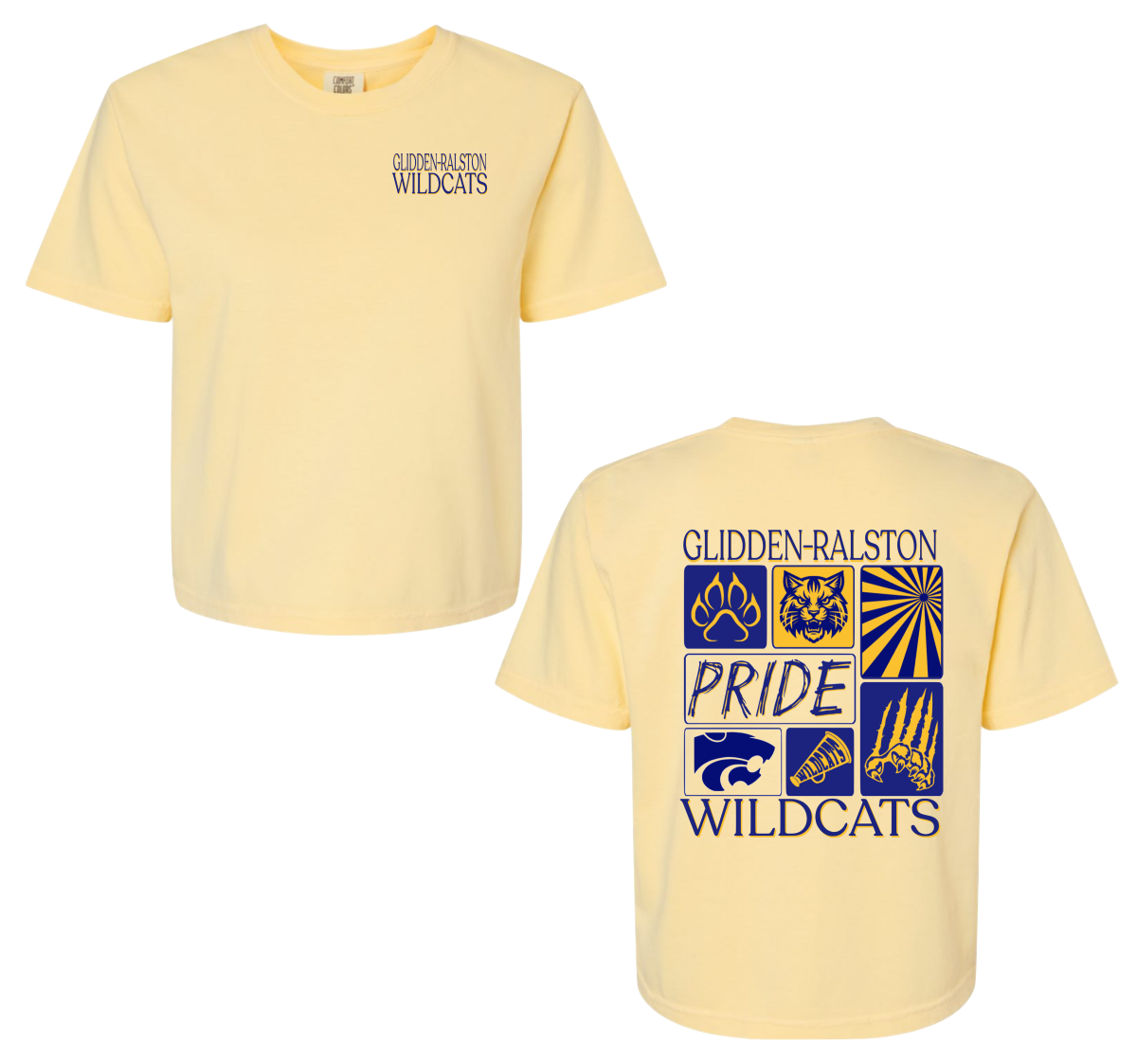 Glidden-Ralston Wildcats Midlength Butter Tee