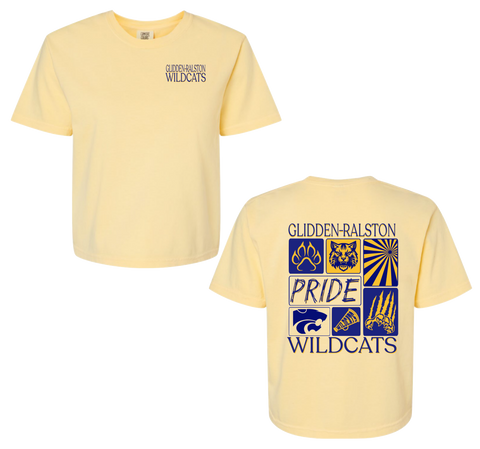 Glidden-Ralston Wildcats Midlength Butter Tee