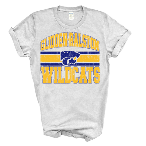 Glidden Ralston Wildcats Tee or Crew {Ash}