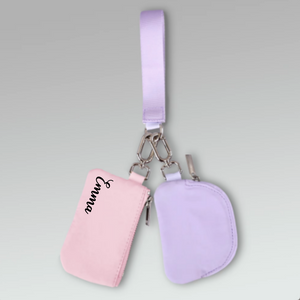 Pink & Lavender Keychain Wallet Wristlet