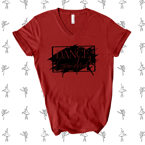 Dance Grandma Vneck {RED}